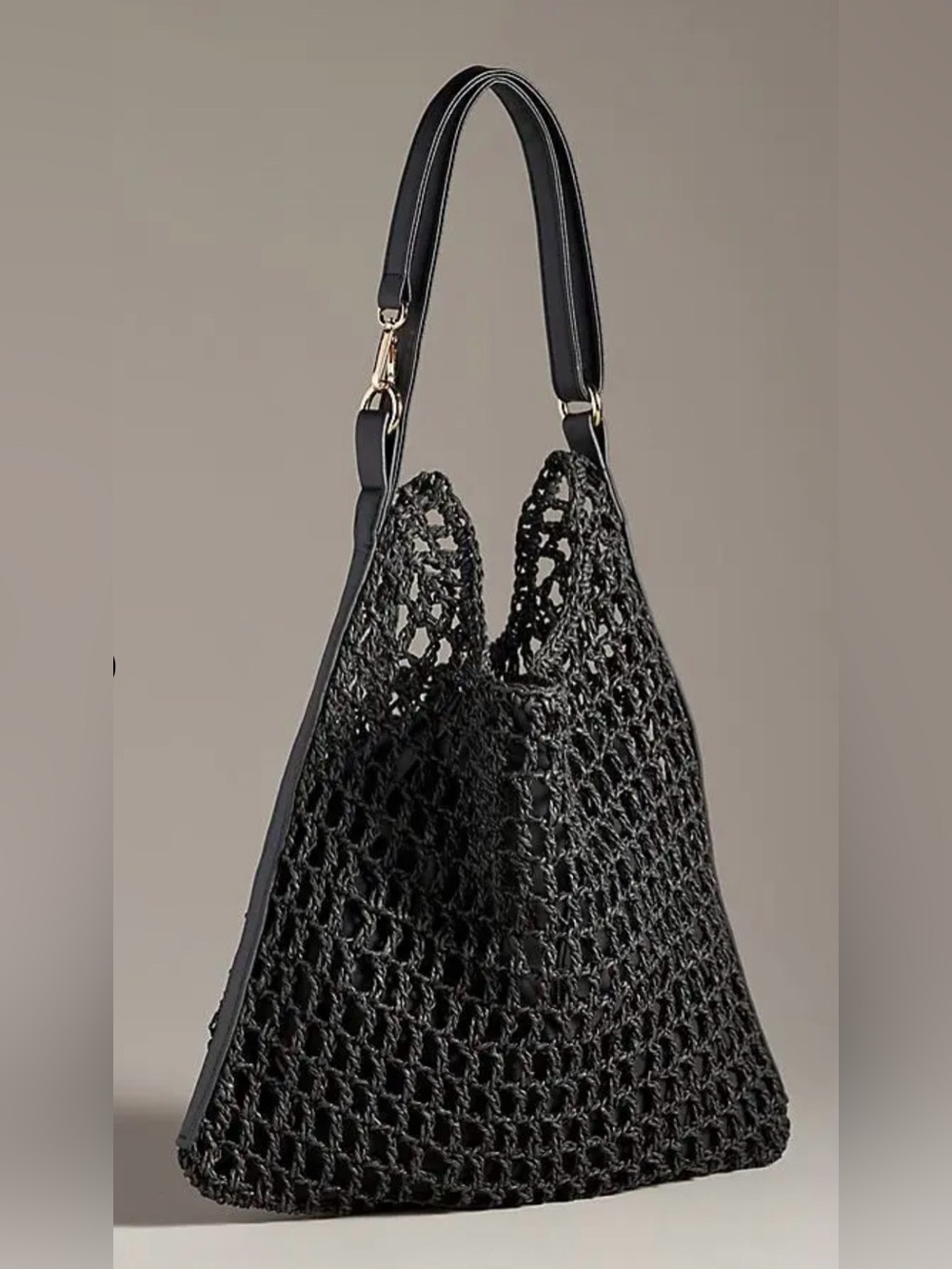 Anthropologie Mesh Raffia Shoulder Bag, NWT